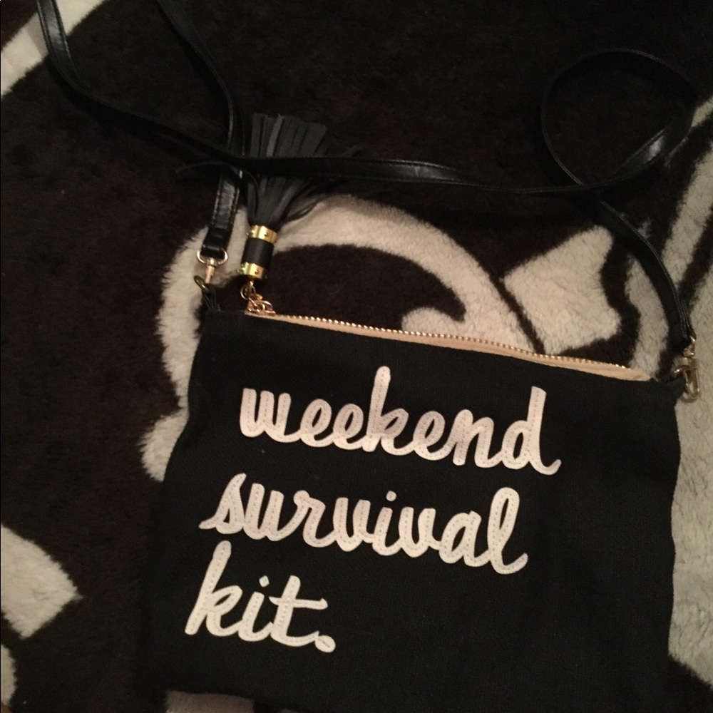 Black crossbody purse